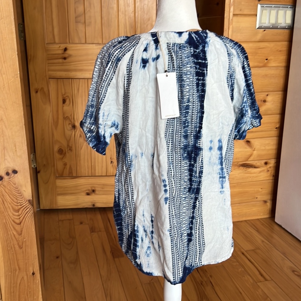 Dylan tie dye hippie boho gauzy cotton top - Picture 10 of 12